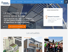 Tablet Screenshot of espace-domicile.fr